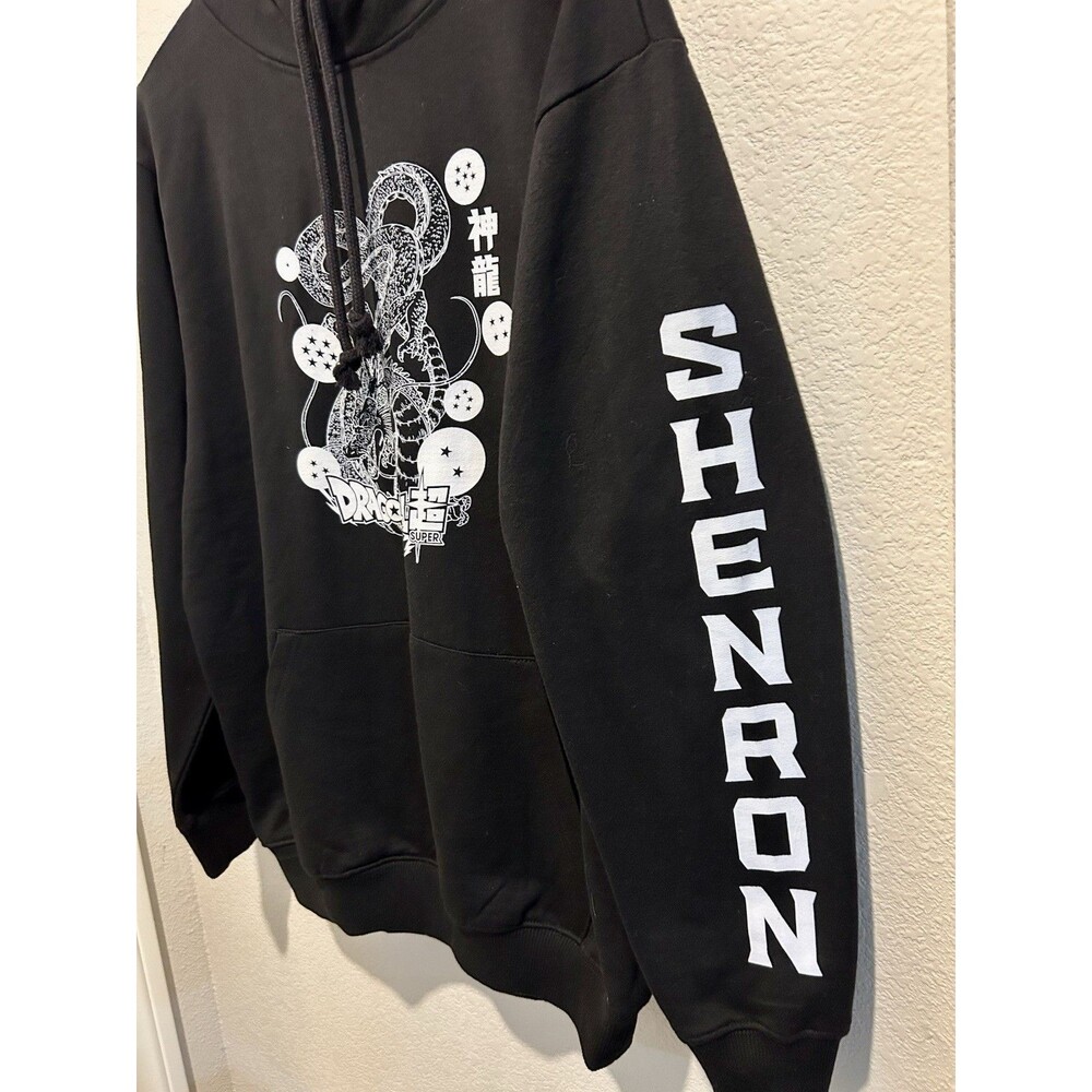 Hot Topic Dragon Ball Super Shenron Outline Black Pullover Hoodie Men's M - Picture 3 of 7